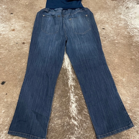 Motherhood / Old Navy Maternity Denim Jeans Pregnancy Bundle Size L/16 - Picture 5 of 12